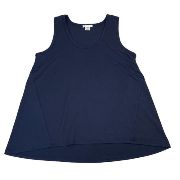 NATORI Josie Natori Swing Tank Top Sz Medium Blue - Picture 3 of 5